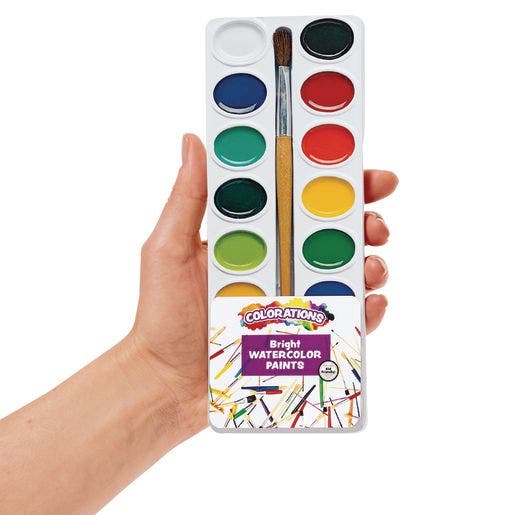 Colorations Best Value Washable Watercolor Paints Refill 16 Colors