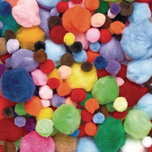 Big Bag Of Pom-Poms 1 Lb