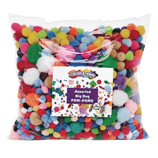 Big Bag Of Pom-Poms 1 Lb