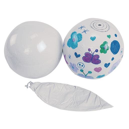 Decorate Your Own Beach Ball-Set Of 12