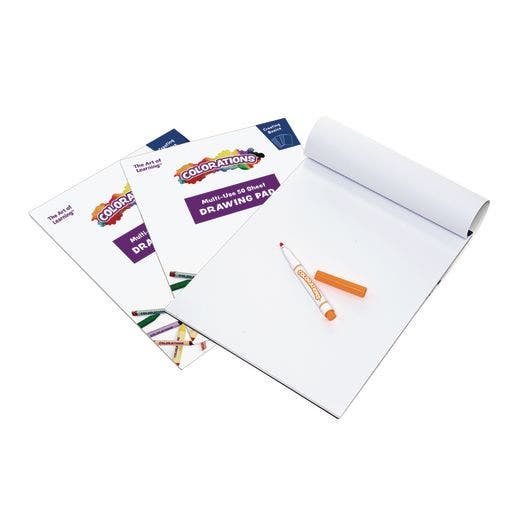 Colorations Drawing Pad 50 Sheets 3 Packs