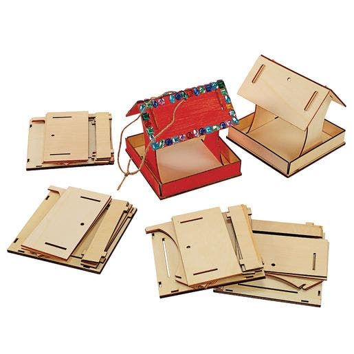 Colorations Easy Build Bird Feeder Set of 6