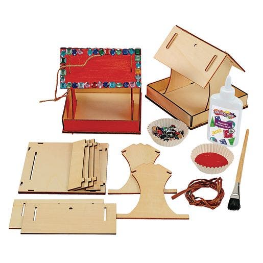 Colorations Easy Build Bird Feeder Set of 6