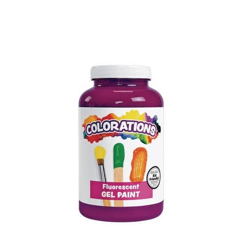 Colorations Gel Paint Fluorescent Purple 16 oz