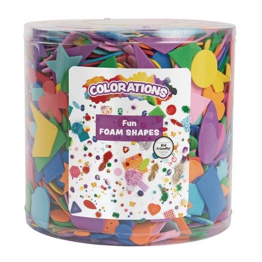 Fun Foam Shapes In A Bucket 1/2 Lbs