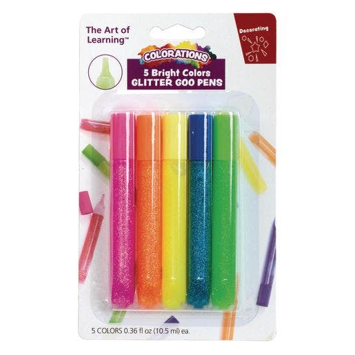 Colorations Glitter Glue Pens Set of 5