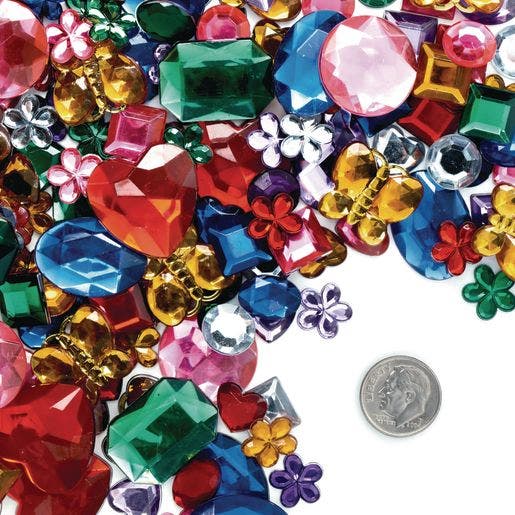 Colorations Glittering Rhinestones Craft Jar 15oz