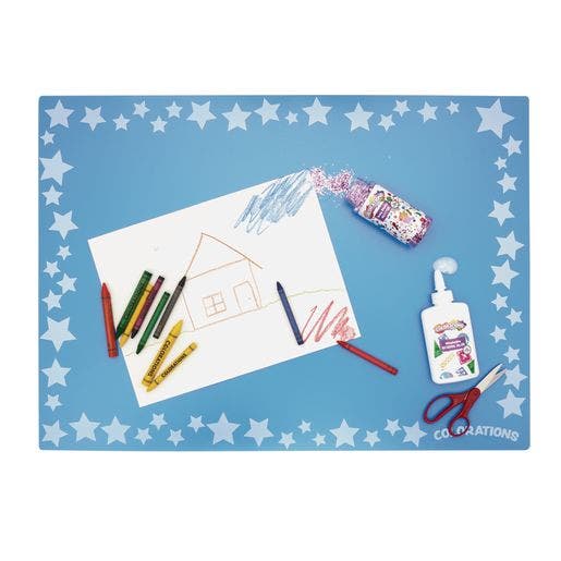 Keep it Clean Plastic Art Mats Set of 6