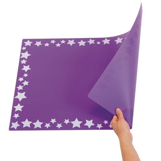 Keep it Clean Plastic Art Mats Set of 6