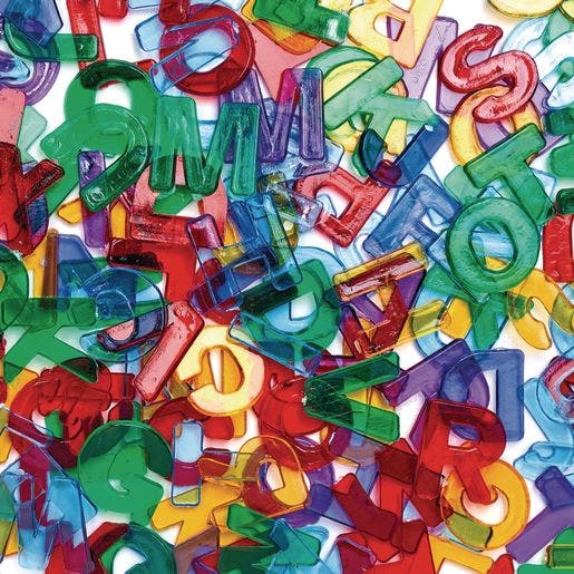 Colorations Mini Letter Jewels 208 pcs