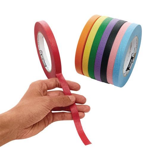 Colorations Masking Tape 1/2 inch 8 Colors