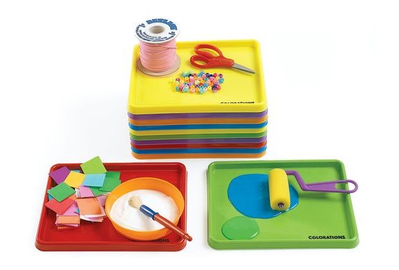 Colorations Mini Art Trays Set of 12