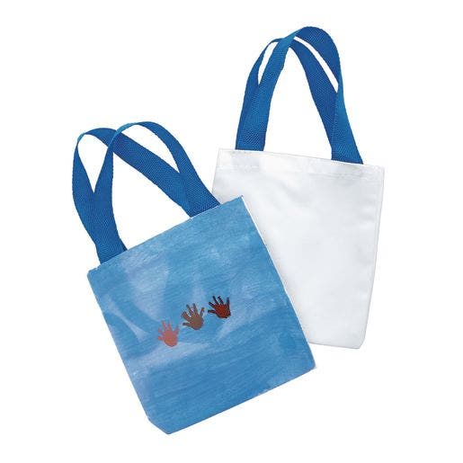 Mini Canvas Tote Bags Set of 24