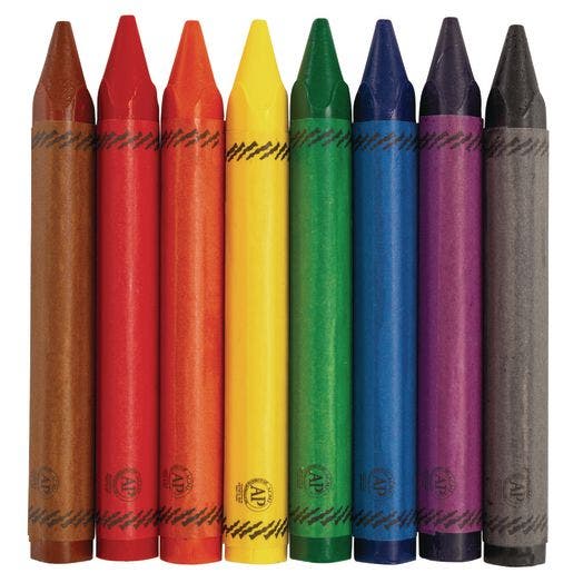 Colorations Non-Roll Dry Erase Crayon Classroom Pack Set of