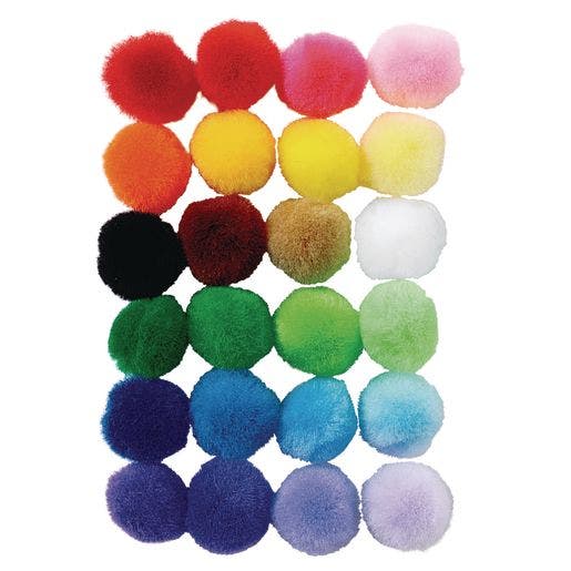 Shades Of Color Poms Set of 6