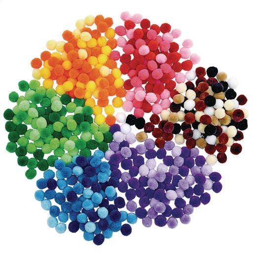 Shades Of Color Poms Set of 6