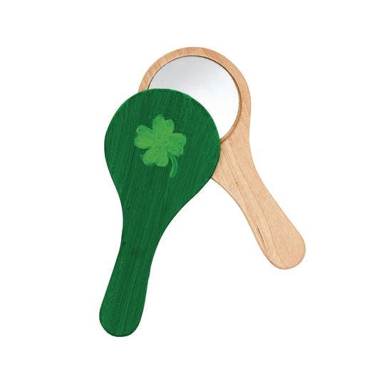 Wooden Hand Mirrors Set of 12