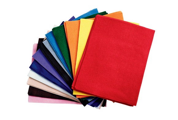 Colored Felt 9x12 50 Sheets