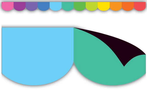 Colorful Scalloped Magnetic Border