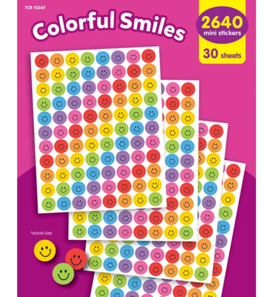 Colorful Smiles Mini Stickers Value Pack