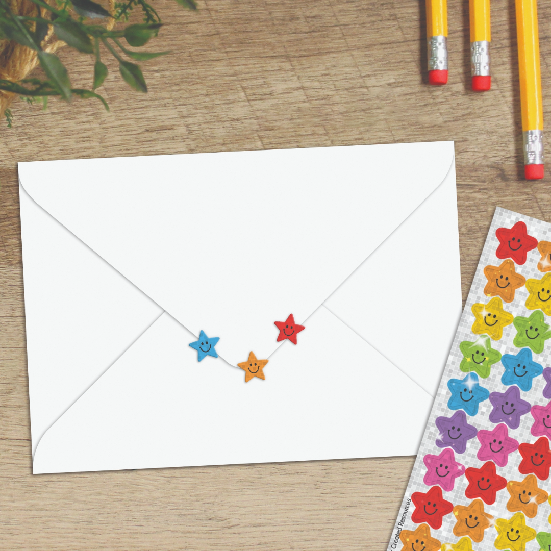 Colorful Star Smiles Sparkle Mini Stickers Value Pack