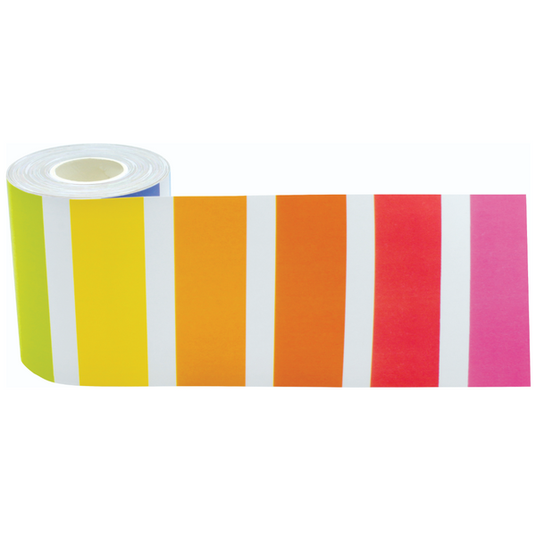 Colorful Stripes Straight Rolled Border Trim