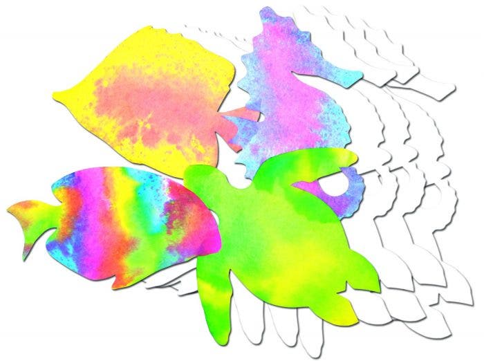 Color Diffusing Paper Sealife 48 pack
