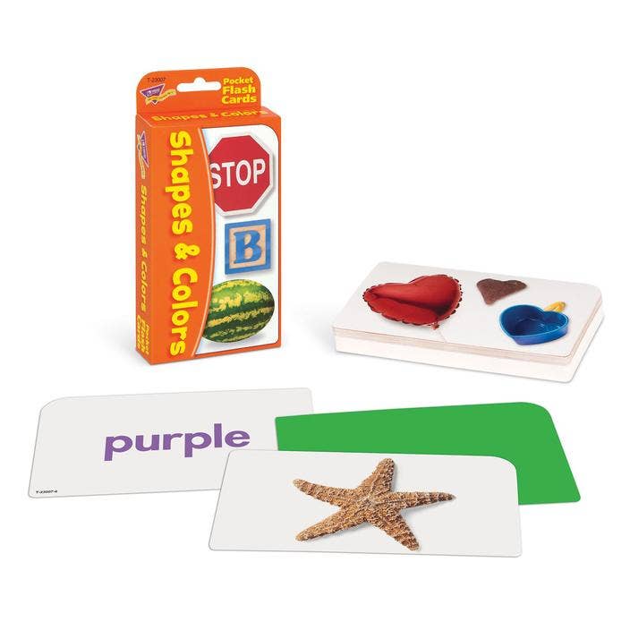 Colours And Shapes Pocket Flash Cards