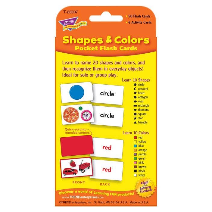 Colours And Shapes Pocket Flash Cards