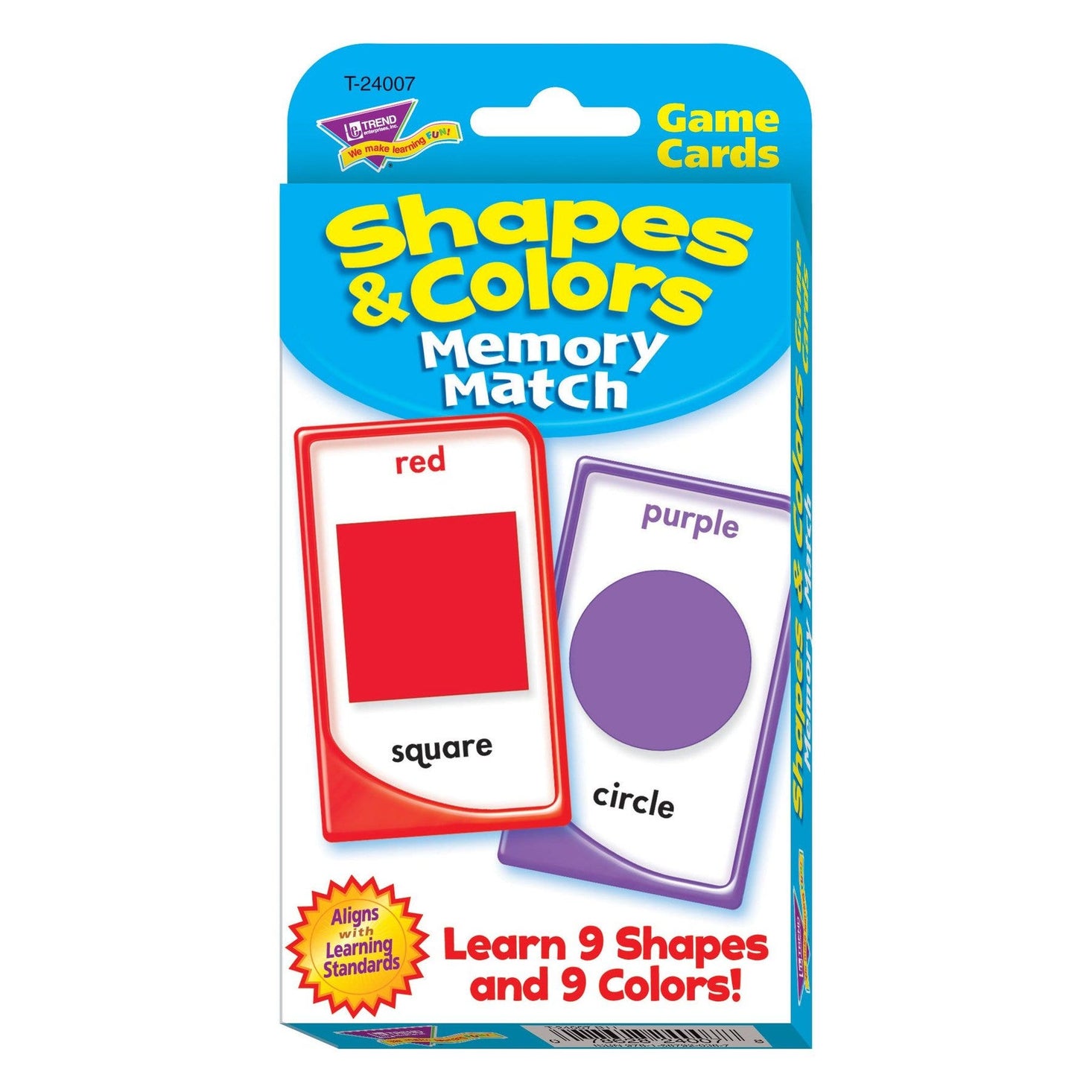 Colours & Shapes Memory Match Challenge Cards