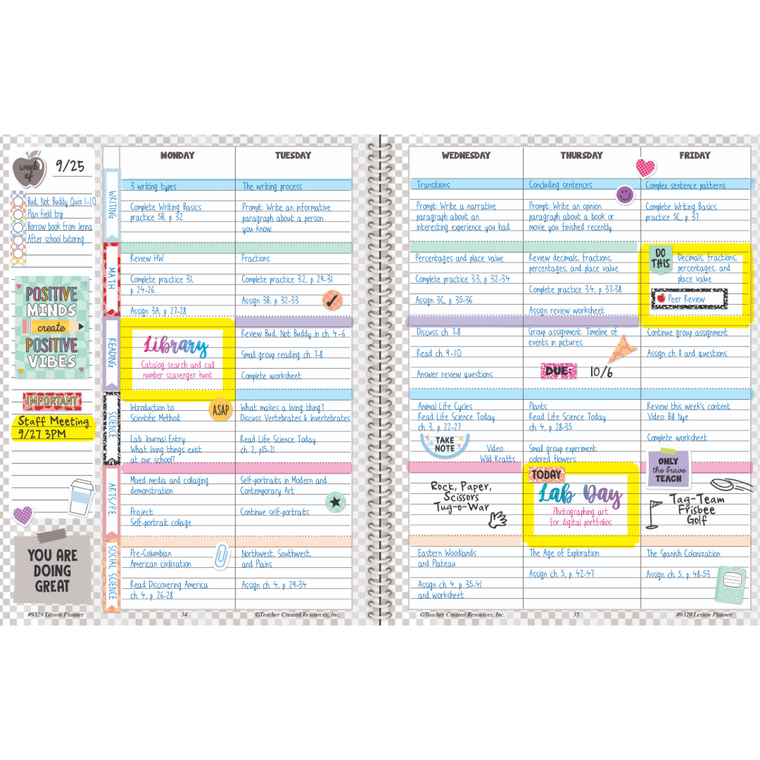 Cool for School Teacher Plan Book