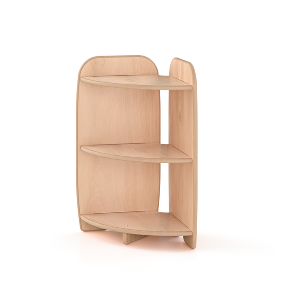 Woodlyn Open One Shelf - Corner Unit Curve 21inL x 24inH
