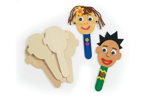 Craft Stick Faces Set of 20