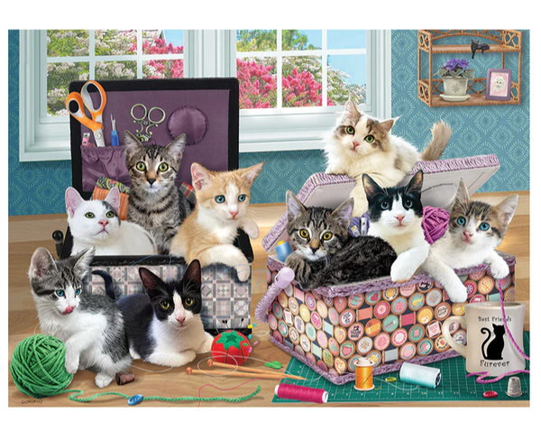 Crafty Kittens 500 pc Puzzle
