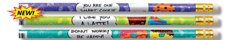 Cute Quotes Pencils 12 pack