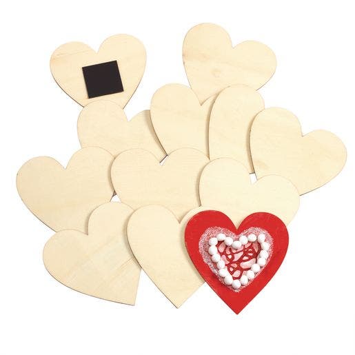 Dyo Magnetic Wooden Hearts Set of 12