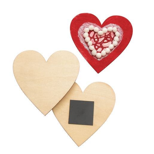 Dyo Magnetic Wooden Hearts Set of 12