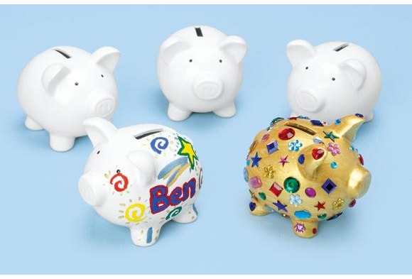 Decorate A Piggy Bank Set of 12