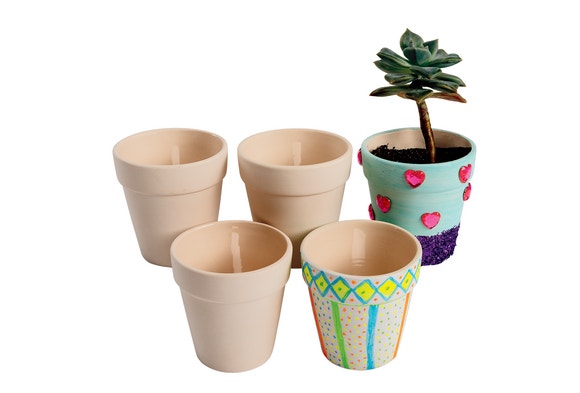 Decorate Your Own Ceramic Flowerpots Set of 12