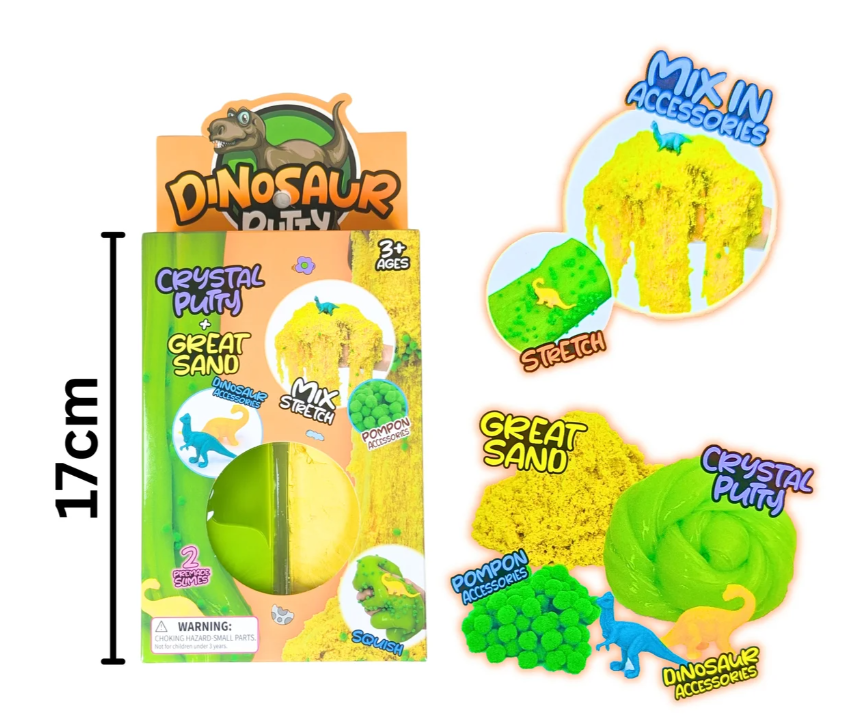 Dino Crystal Putty & Moving Sand