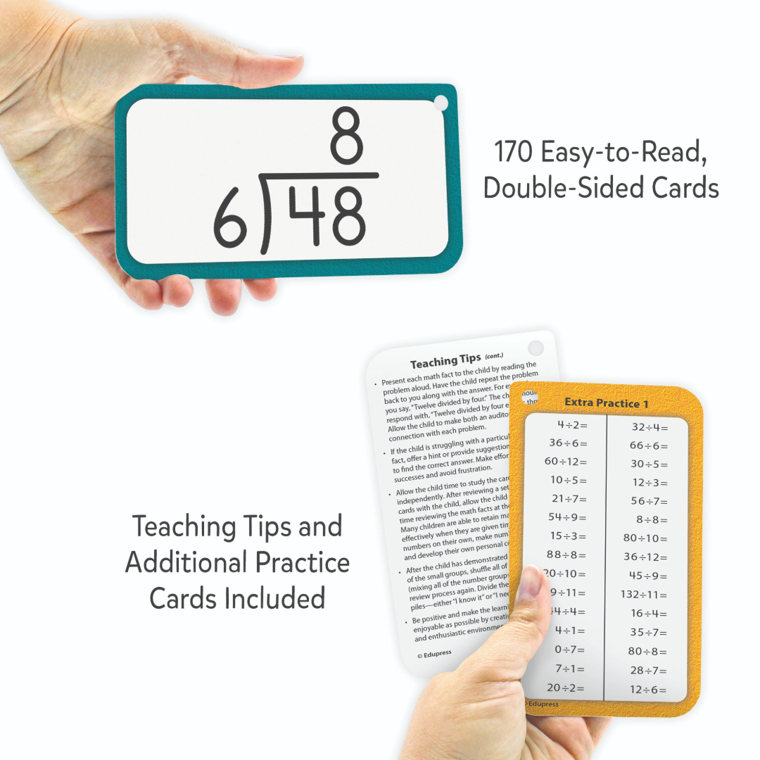 Division Flash Cards All Facts 0–12