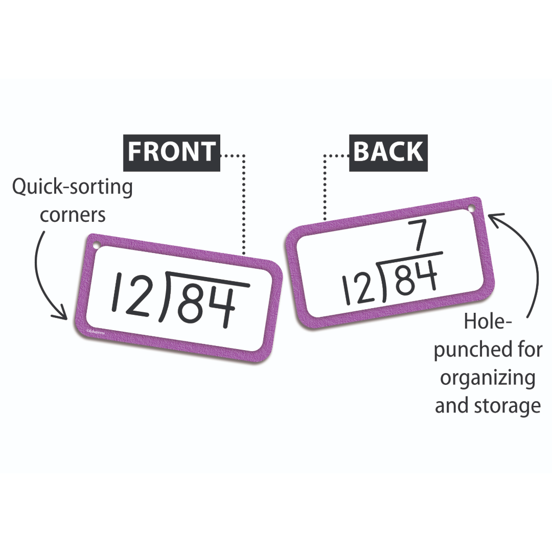 Division Flash Cards All Facts 0–12
