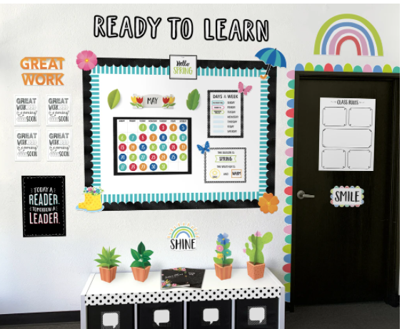 Doodly Rainbows Bulletin Board Set