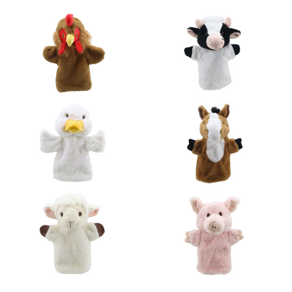 Eco Animal Puppet Buddies Farm Set of 6