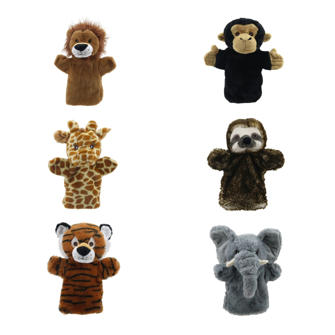 Eco Animal Puppet Buddies Safari Set of 6