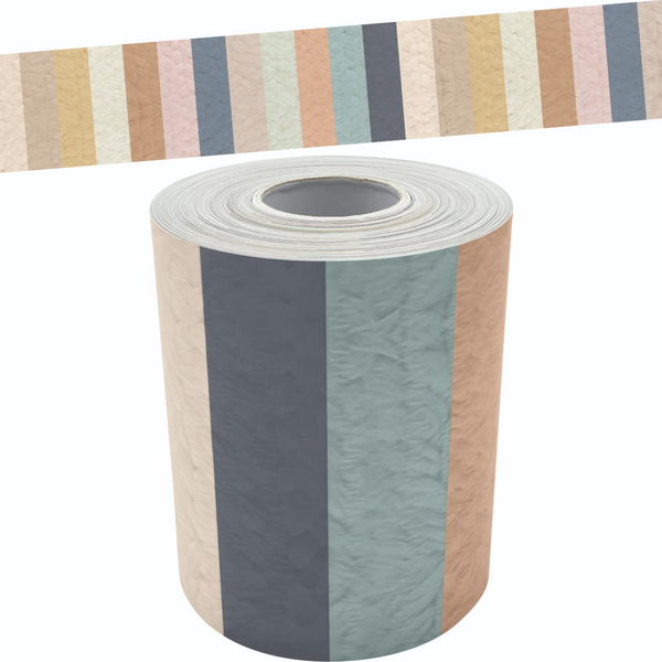 Everyone is Welcome Stripes Straight Rolled Border Trim