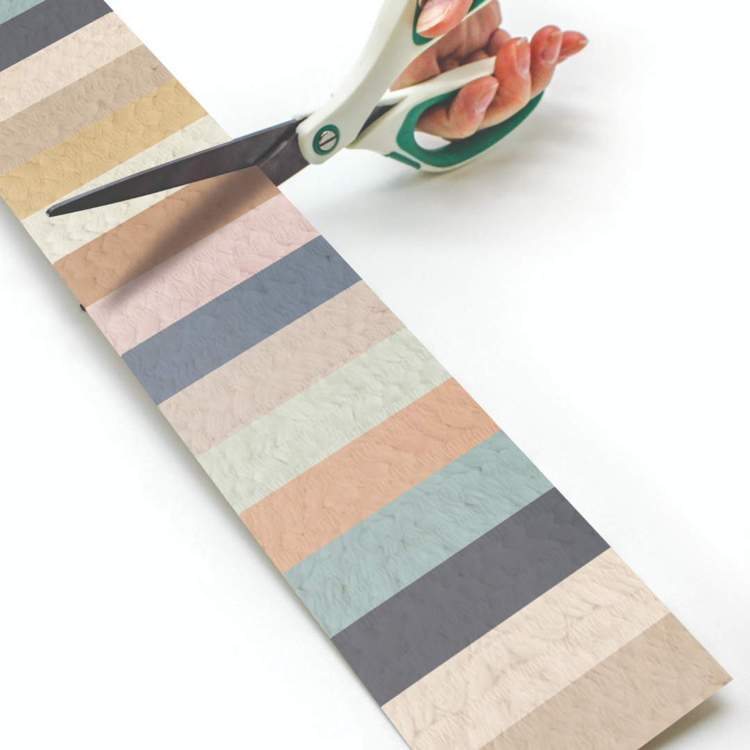 Everyone is Welcome Stripes Straight Rolled Border Trim