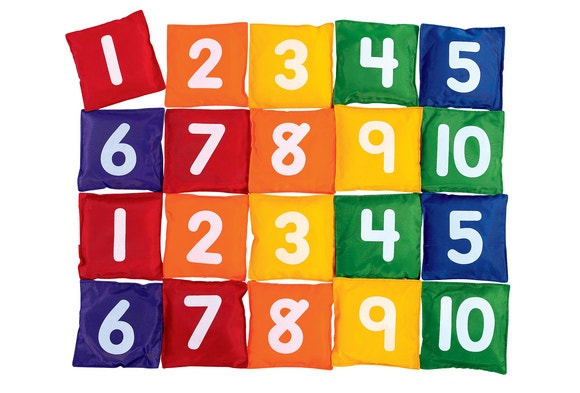 Excellerations 1-10 Number Bean Bags Set of 20