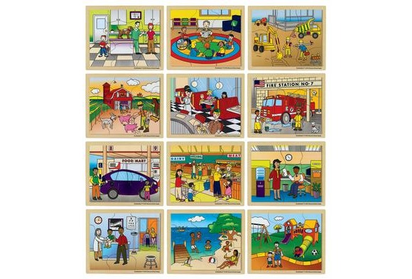 Excellerations In My Community Puzzles Set of 12