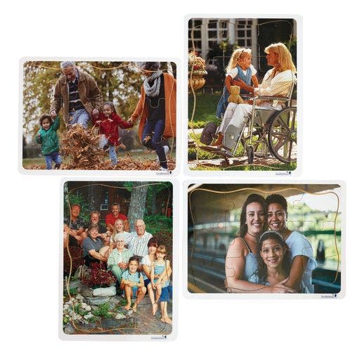 Excellerations Multicultural Family 12 Puzzles